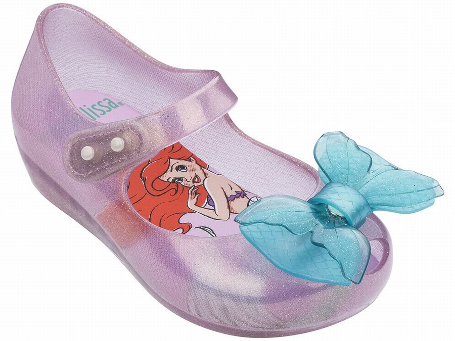 Bailarinas Mini Melissa Little Mermaid Ultragirl Bebe - Moradas/Turquesa Claro - Argentina BHM-28306